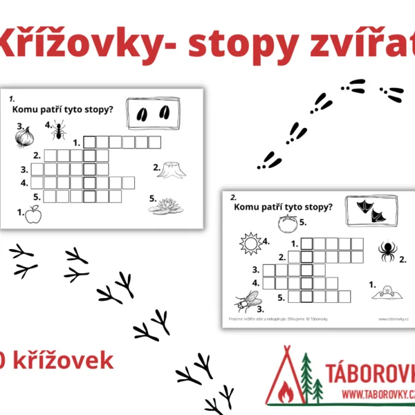 Křížovky stopy zvířat 1