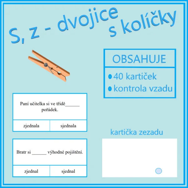 S, z - dvojice s kolíčky  1