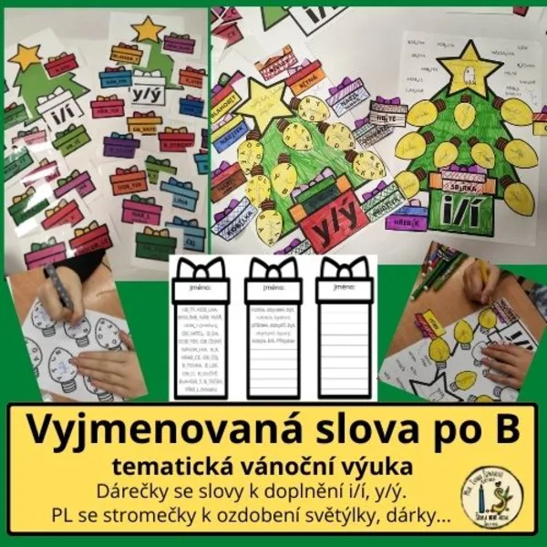 Vyjmenovaná slova po B - vánoční tematická výuka 1