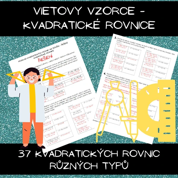 Vietovy vzorce - kvadratické rovnice 1