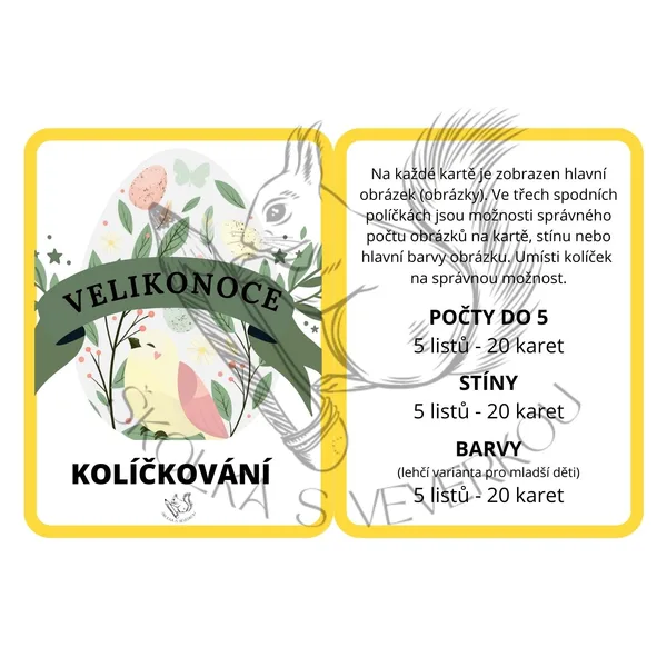 VELIKONOCE - kolíčkování 1