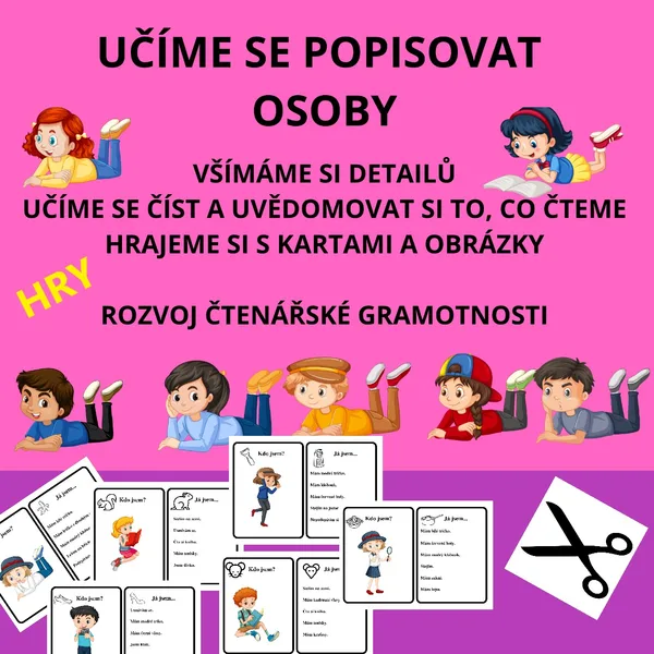 UČÍME SE VŠÍMAT SI DETAILŮ A POPISOVAT OSOBY - sloh 1