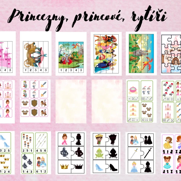 Princezny, princové, rytíři- soubor aktivit 1