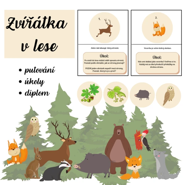 PUTOVÁNÍ za zvířátky do lesa 1
