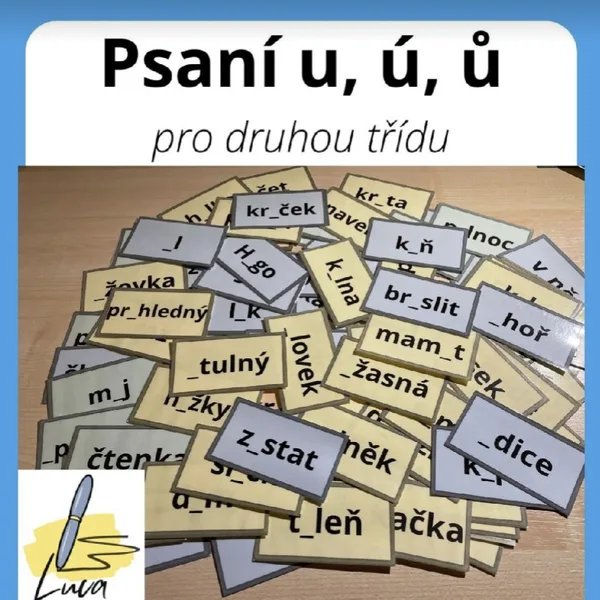 Psaní u, ú, ů 1