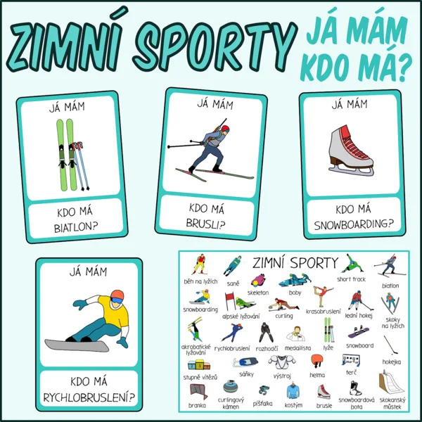 Já mám, kdo má? - Zimní sporty 1