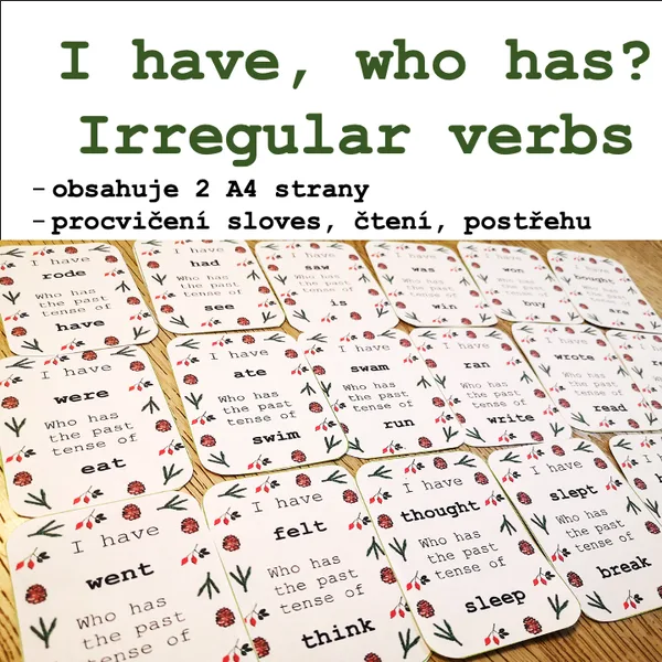 I have, who has? Irregular verbs 1