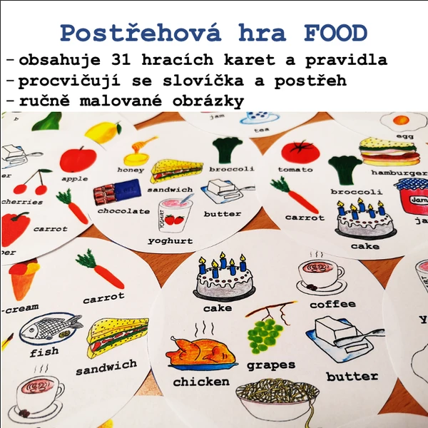 Postřehová hra FOOD 1
