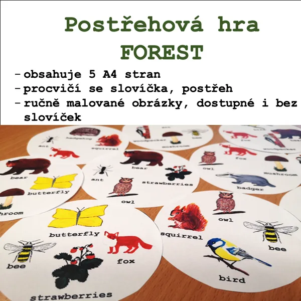 Postřehová hra Forest 4 na kartě 1
