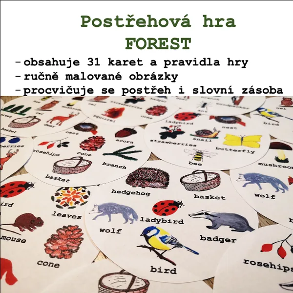 Postřehová hra Forest - 6 na kartě 1