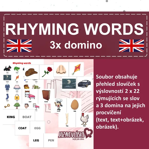 Rhyming words 3 domina 1