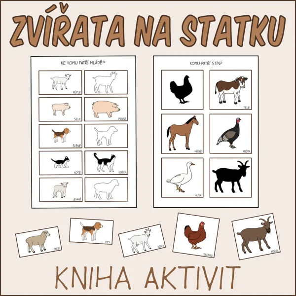 Kniha aktivit - Zvířata na statku 1