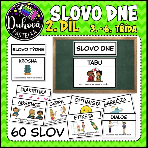 SLOVO DNE - 2. DÍL - rozšiřování slovní zásoby 1