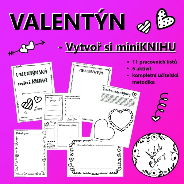 Valentýn - Vytvoř si miniknihu 1