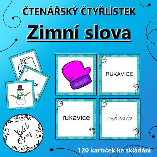 Čtenářský čtyřlístek - Zimní slova 1