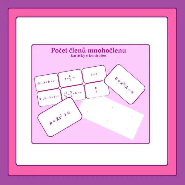 Počet členů mnohočlenu  1