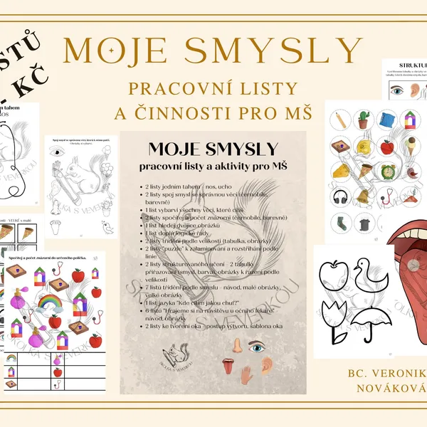MOJE SMYSLY - pracovní listy a aktivity 1