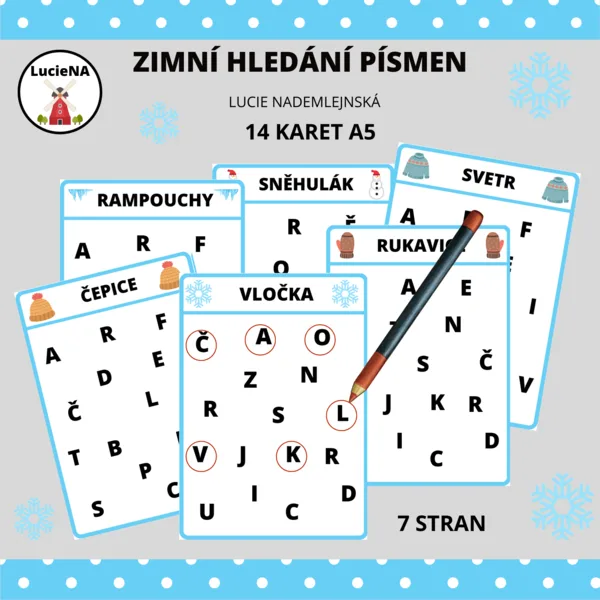 ZIMNÍ HLEDÁNÍ PÍSMEN 1