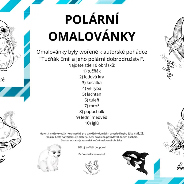 Polární omalovánky 1