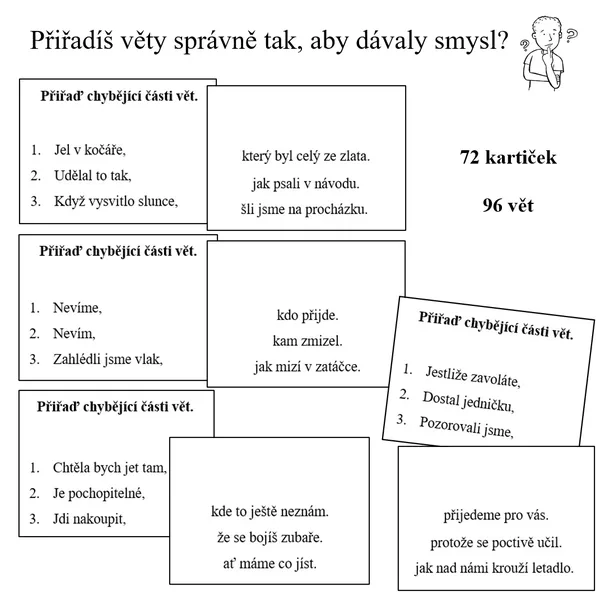 Přiřazování vět 1