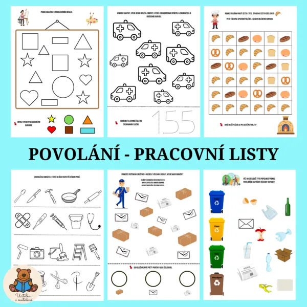 Povolání - pracovní listy 1