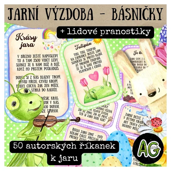 JARO - 50 AUTORSKÝCH BÁSNIČEK K JARU + VÝZDOBA, LIDOVÉ PRANOSTIKY 1