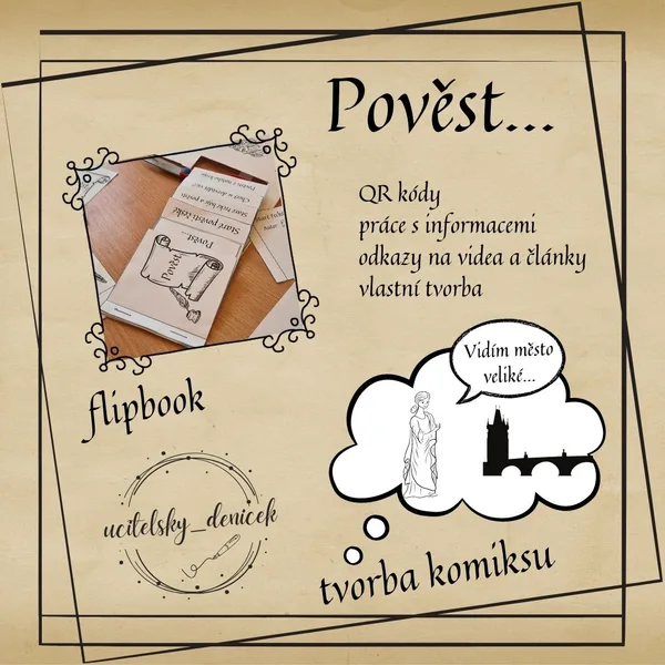Pověst - flipbook, komiks 1
