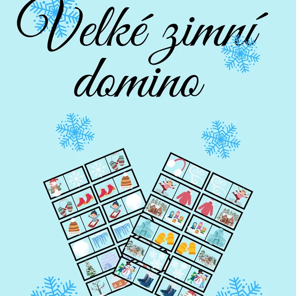 ❄️❄️VELKÉ ZIMNÍ DOMINO DO HERNY ❄️❄️ 1