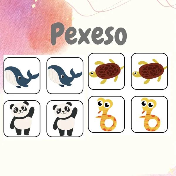 Zvířátkové pexeso 1