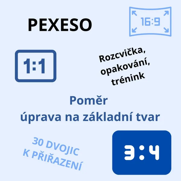 Pexeso - poměr 1
