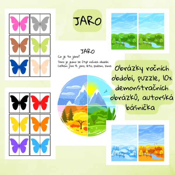 Jaro - Obrázky, básnička, puzzle 1