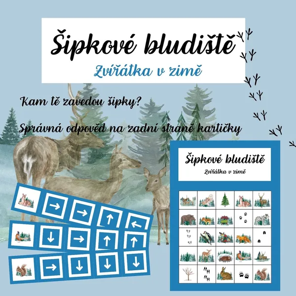 Šipkové bludiště - Zvířátka v zimě 1
