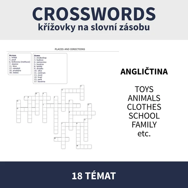 ENG - CROSSWORDS (home, toys, numbers, world around us ad.) 1