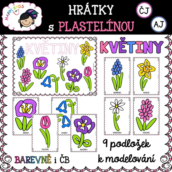 Hrátky s plastelínou - JARNÍ KVĚTINY 1