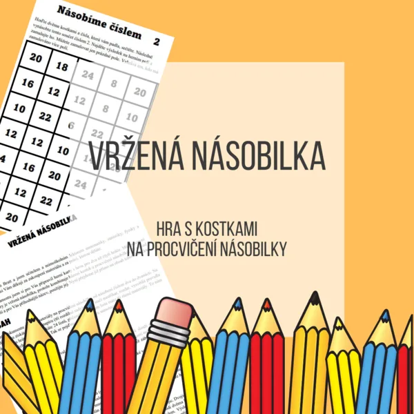 Vržená násobilka - hra s kostkami na procvičení násobilky 1