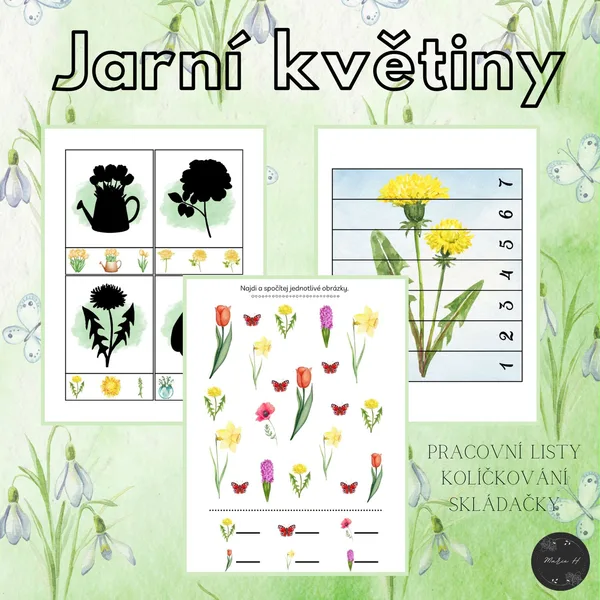 Jarní květiny, soubor aktivit 1