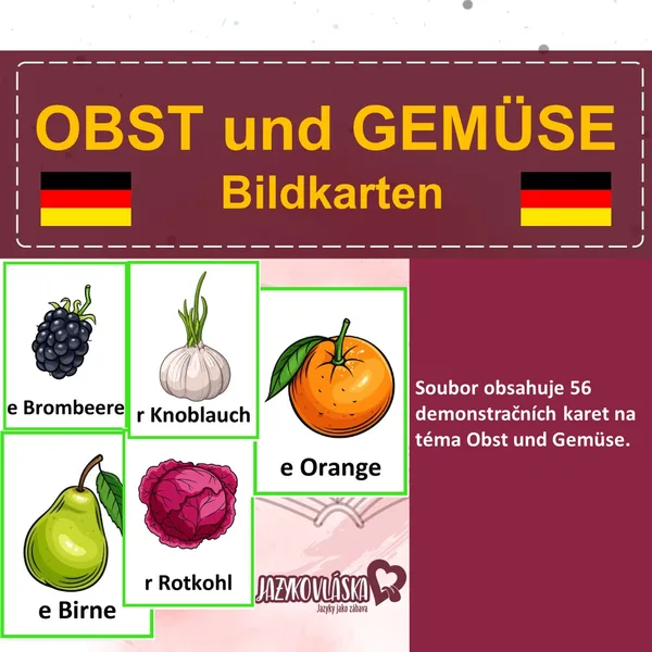 Obst und Gemüse Bildkarten 1
