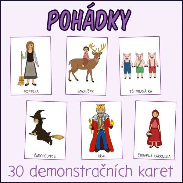 Pohádky - Demonstrační karty 1