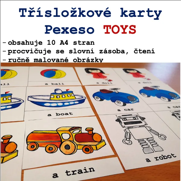 Třísložkové karty/Pexeso Toys 1