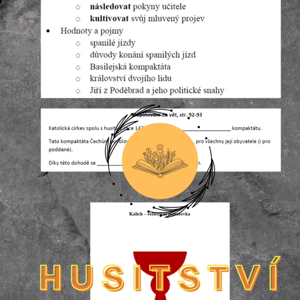 Husitsví - plán hodiny 1