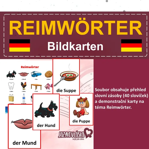 Reimwörter Bildkarten 1