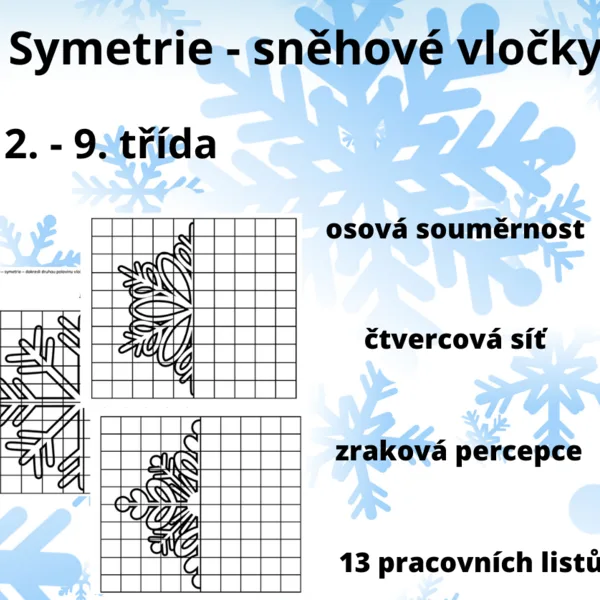 Symetrie - sněhové vločky 1