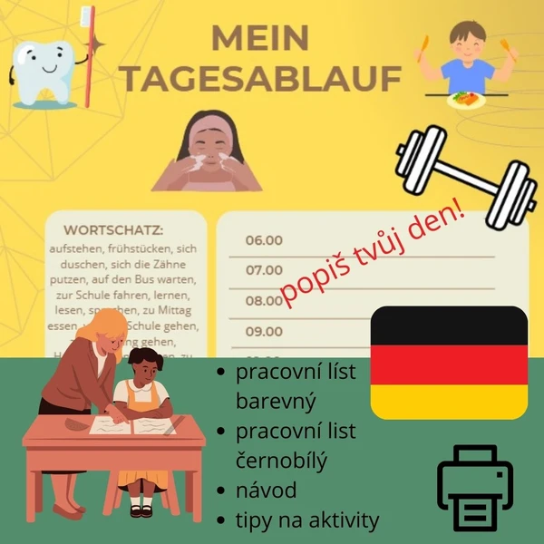TAGESABLAUF ARBEITSBLATT 1