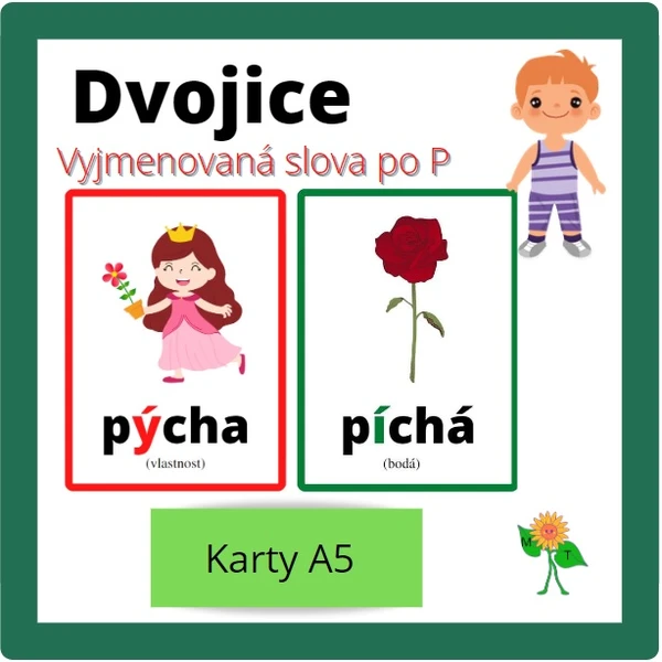 Dvojice - vyjmenovaná slova po p 1