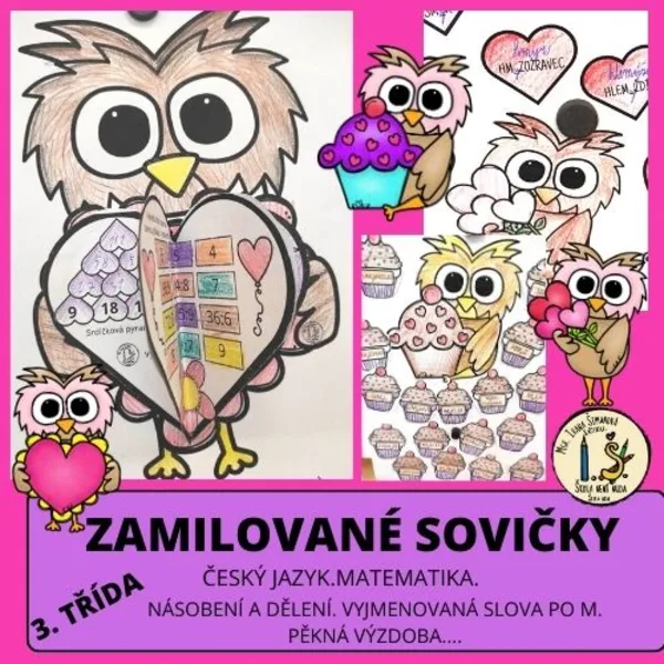 Zamilované sovičky - M, ČJ - 3. třída 1