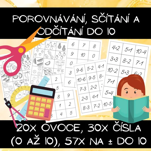 Porovnávání, sčítání a odčítání do 10 1