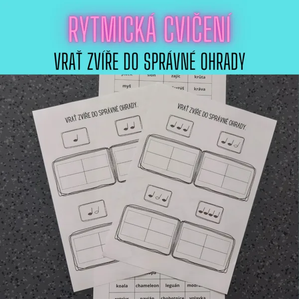 Rytmická cvičení - Vrať zvíře do správné ohrady 1