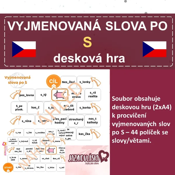 Vyjmenovaná slova po S hra 1