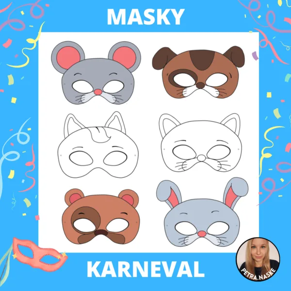 Karnevalové masky zvířat 1