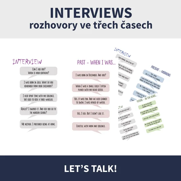 INTERVIEWS II - sada rozhovorů ve třech základních časech (konverzační aktivita) 1